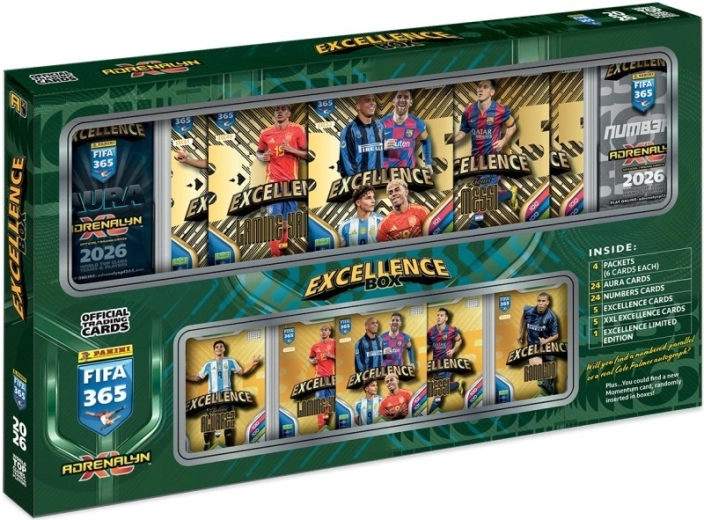 Колекционерски карти PANINI FIFA 365 Adrenalyn XL 2026 Excellence Box