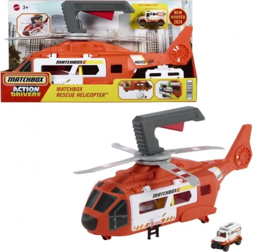 Хеликоптер за спасителна акция Matchbox Action Drivers