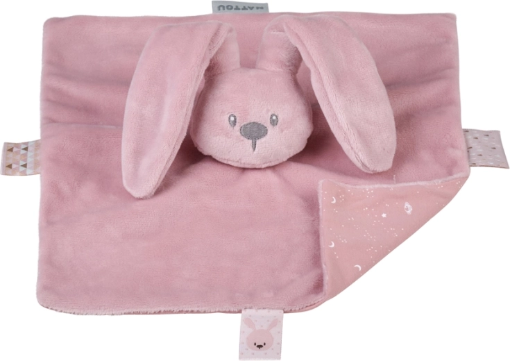 Nattou mini comforter Lapidou Glow dusty pink 28 cm