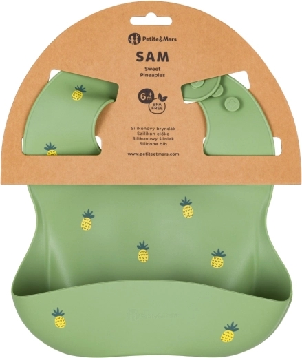 Petite&Mars силиконов лигавник Take&Match Sweet Pineaples 6м+