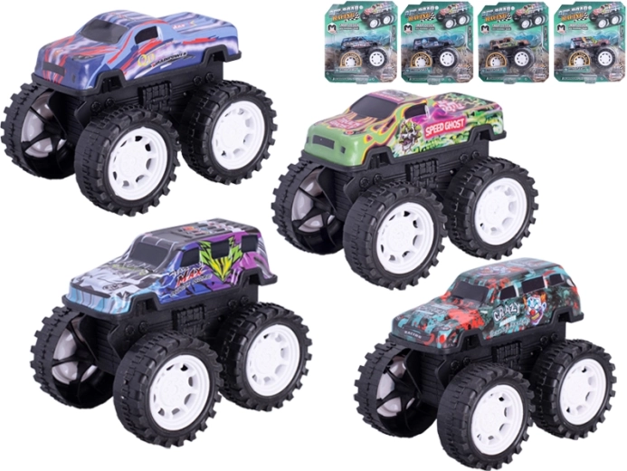 Метален monster truck 10 см с инерционен механизъм