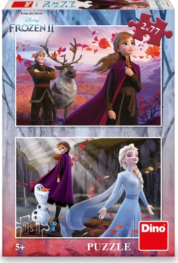 Пъзел Dino Frozen II Очакване 2x77 части