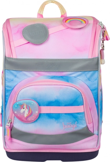 BAAGL училищна раница тип куфарче Zippy Plus Rainbow Unicorn