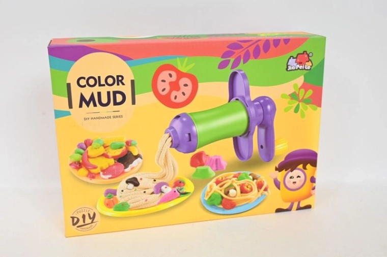 Color Mud DIY handmade modeling clay set with pasta press