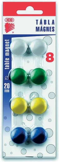 Color Magnets 20 mm, 8 pcs – ICO