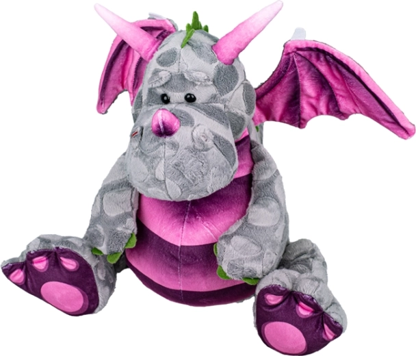 Plush Dragon 23 cm – gray, super-soft cuddle buddy for babies