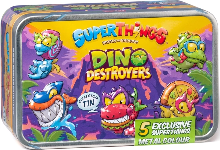 SuperThings Dino Destroyers ексклузивен комплект сребърна кутия