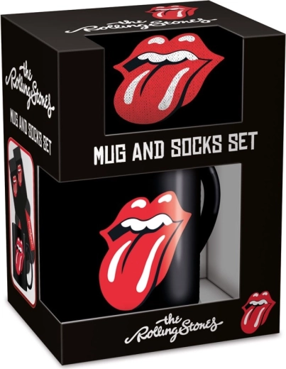 The Rolling Stones мъжки подаръчен комплект с чаша и чорапи