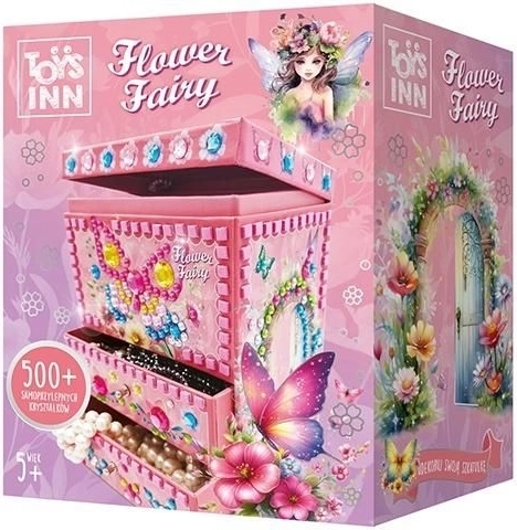 Декоративна кутия за бижута Flower Fairy Bellisa – креативен мозаечен комплект за деца