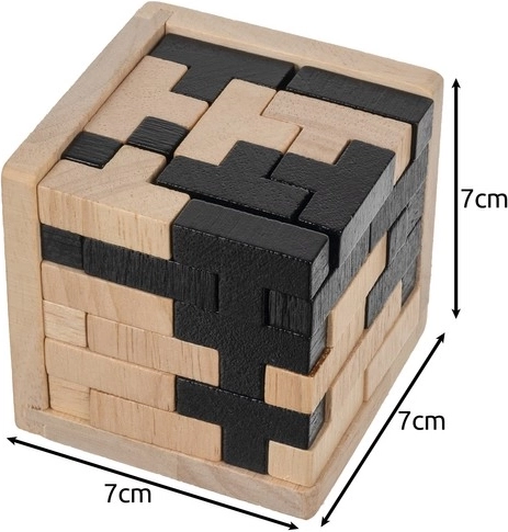 Compact size 7 × 7 × 7 cm