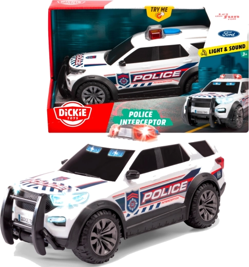 Police Car FORD INTERCEPTOR with Light and Sound – Dickie Toys