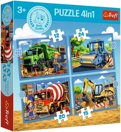 Children's 4-in-1 Puzzle: Holiday Atmosphere