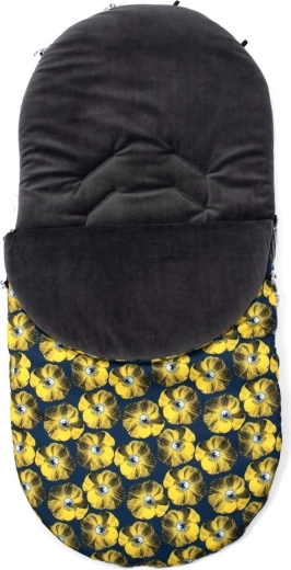 New Baby winter footmuff for children, yellow