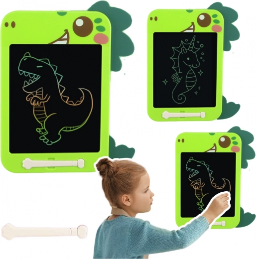 LCD таблет за рисуване Динозавър зелен