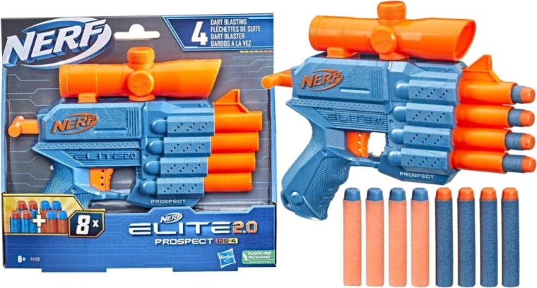 Пистолетен бластер Nerf Elite 2.0 Prospect QS 4