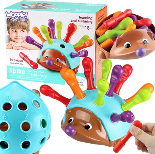 Woopie таралеж Montessori – моторна игра и сортер за цветове и числа 4в1