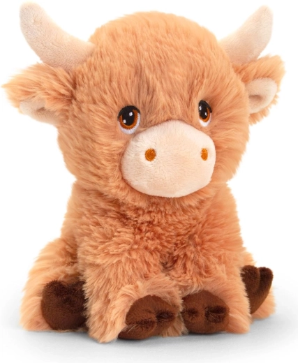 Keel Toys Keeleco високопланинска крава – еко плюшена играчка 18 см