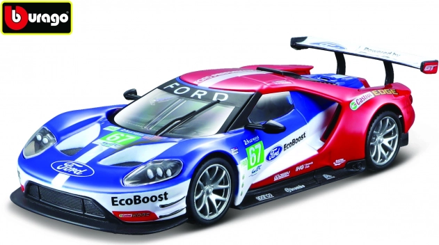 Метален модел на автомобил 1:32 BBURAGO FORD GT Le Mans 2017 #67