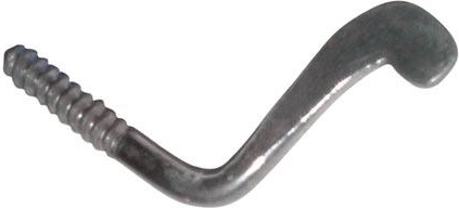 Steel cabin hook 70 mm, polished