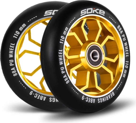 Soke Scooter Wheels 110 mm Gold 2 pcs