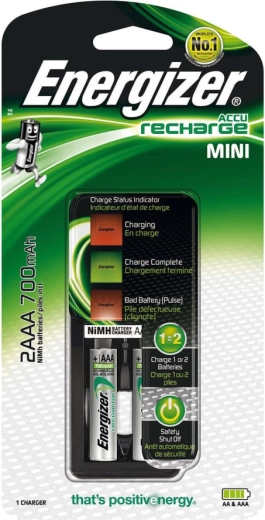 Energizer мини зарядно за AAA с 2× AAA Power Plus 700 mAh