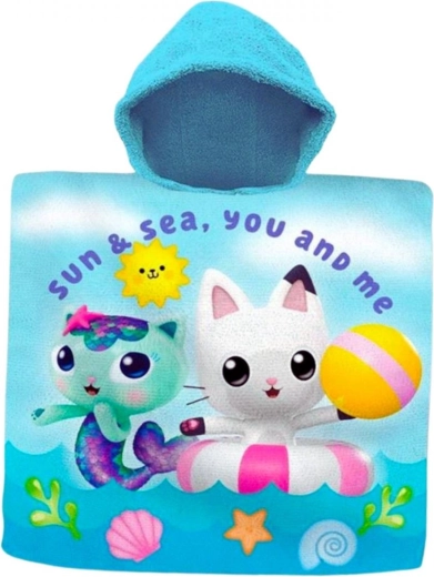 Gabby's Dollhouse Hooded Bath Poncho 60 × 120 cm