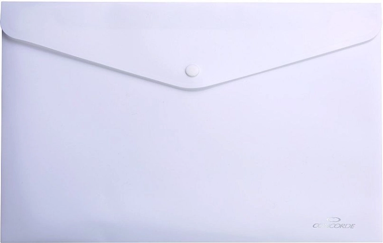 ConCorde document folder with snap button A4, white