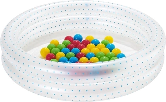 Inflatable Pool with Balls 91 × 20 cm BESTWAY + 50 Balls – Blue