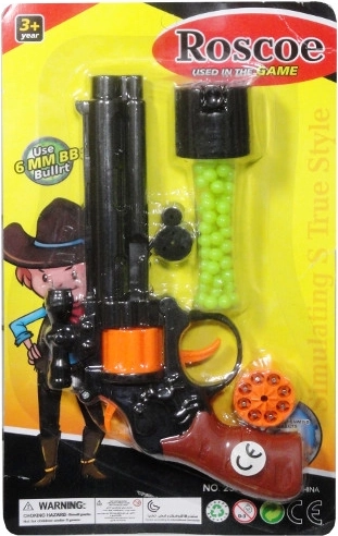 Trifox 2-in-1 Toy Pistol for Caps and Plastic Balls