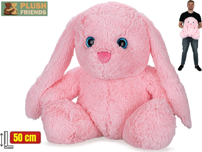 Plush Friends плюшен зайче розов 50 см