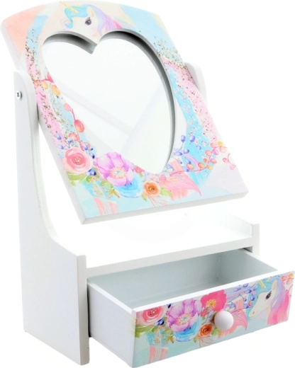 Сърцевидно огледало за малки кокетки