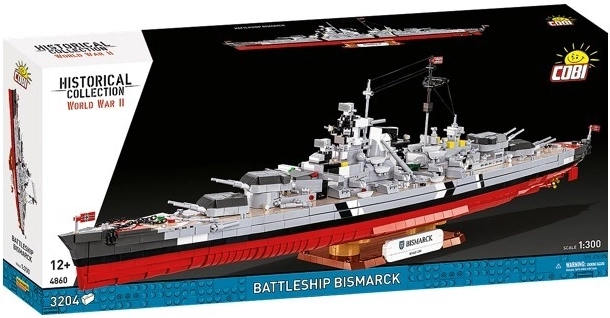 Конструктор боен кораб BISMARCK 1:300 – 3204 части