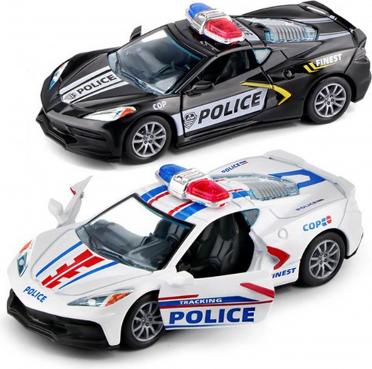 Metal Police Car 12 cm