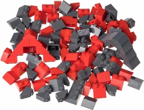 Creative Set for Roofs Red and Dark Gray