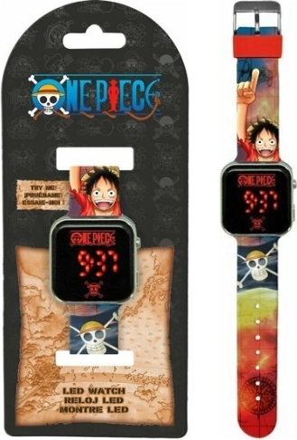 Дигитален LED часовник One Piece за деца