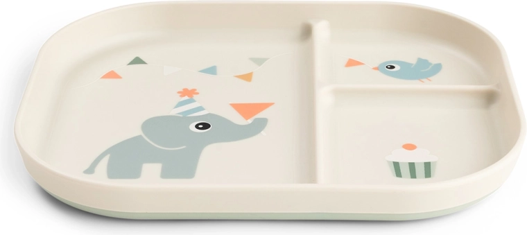 Done by Deer divided plate Foodie Celebration sand
