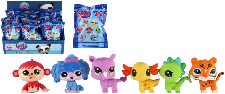 Littlest Pet Shop гумичка във формата на животинче с изненада - 1 брой