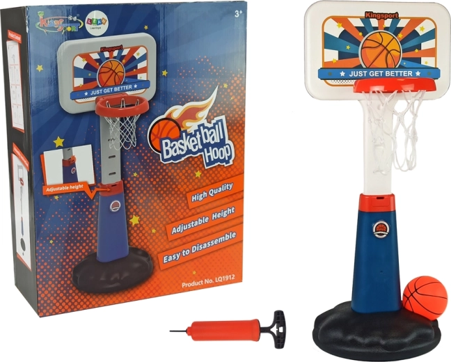 Kids' basketball set with adjustable height 125 cm