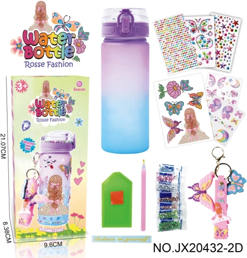 Children’s drinking bottle to decorate yourself with decorations