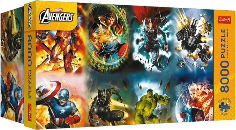 Пъзел Premium Plus Avengers: Legends in Action 8000 части