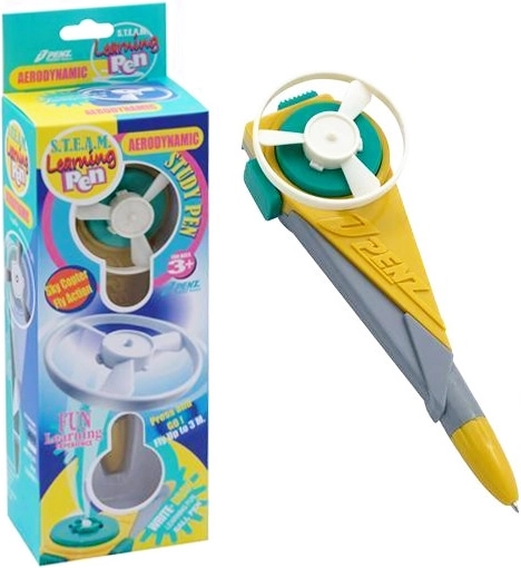 Pen with Launchable Flying Disc