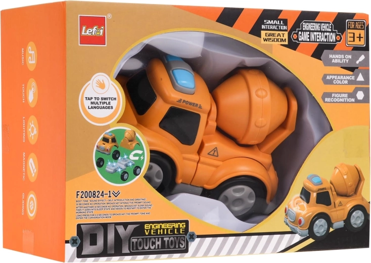 Interactive Toy Truck with Magnetic Mixer