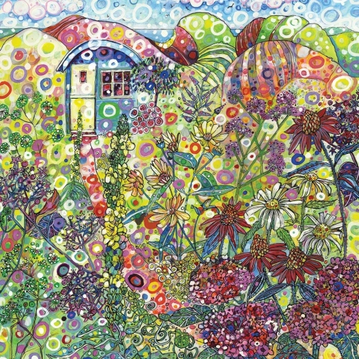 Square Puzzle Blue Cottage 1000 pieces