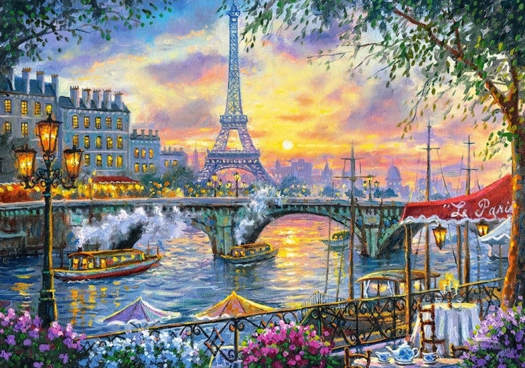 Пъзел 500 части Tea Time in Paris