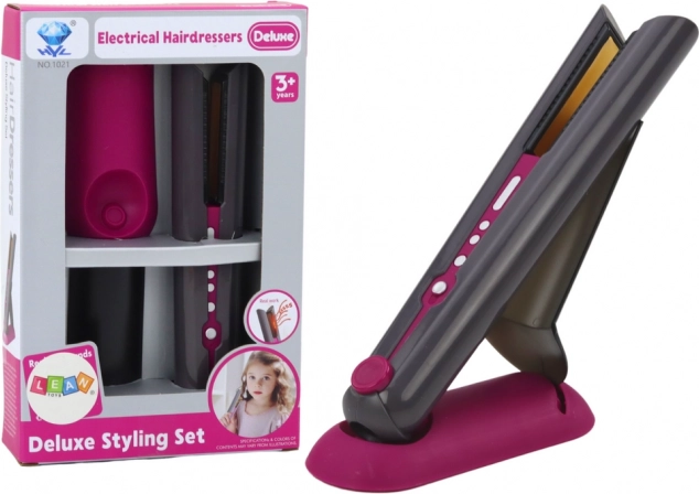 Toy Hair Straightener with Stand, Light and Sound