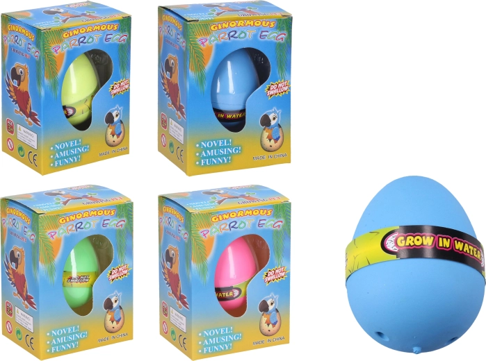Growing Egg with Parrot 6.5 cm - 1 piece
