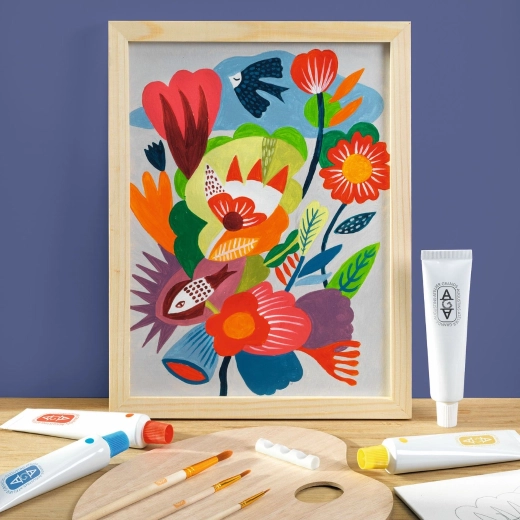 DJECO Atelier Art Set – paint-by-template