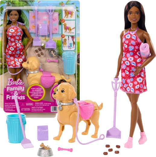 Barbie Brooklyn комплект за разходка с кученце и аксесоари