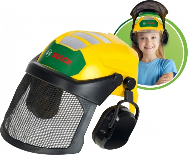 Регулируема каска с щит и предпазители за слуха