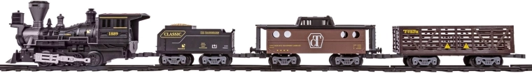 Locomotive + 3 freight cars for longer and more creative play